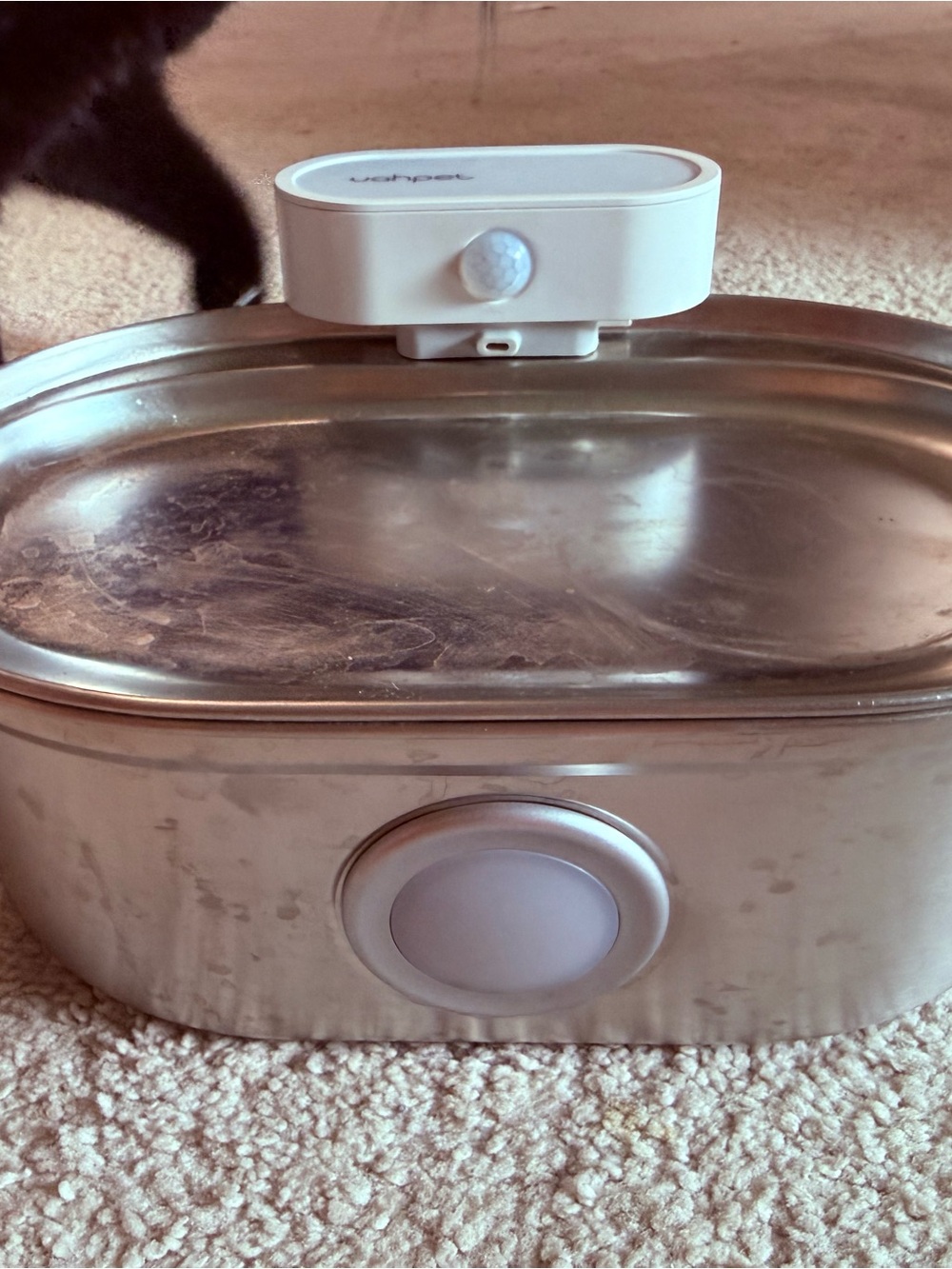 UAHPET wireless stainless steel cat water, Fountain